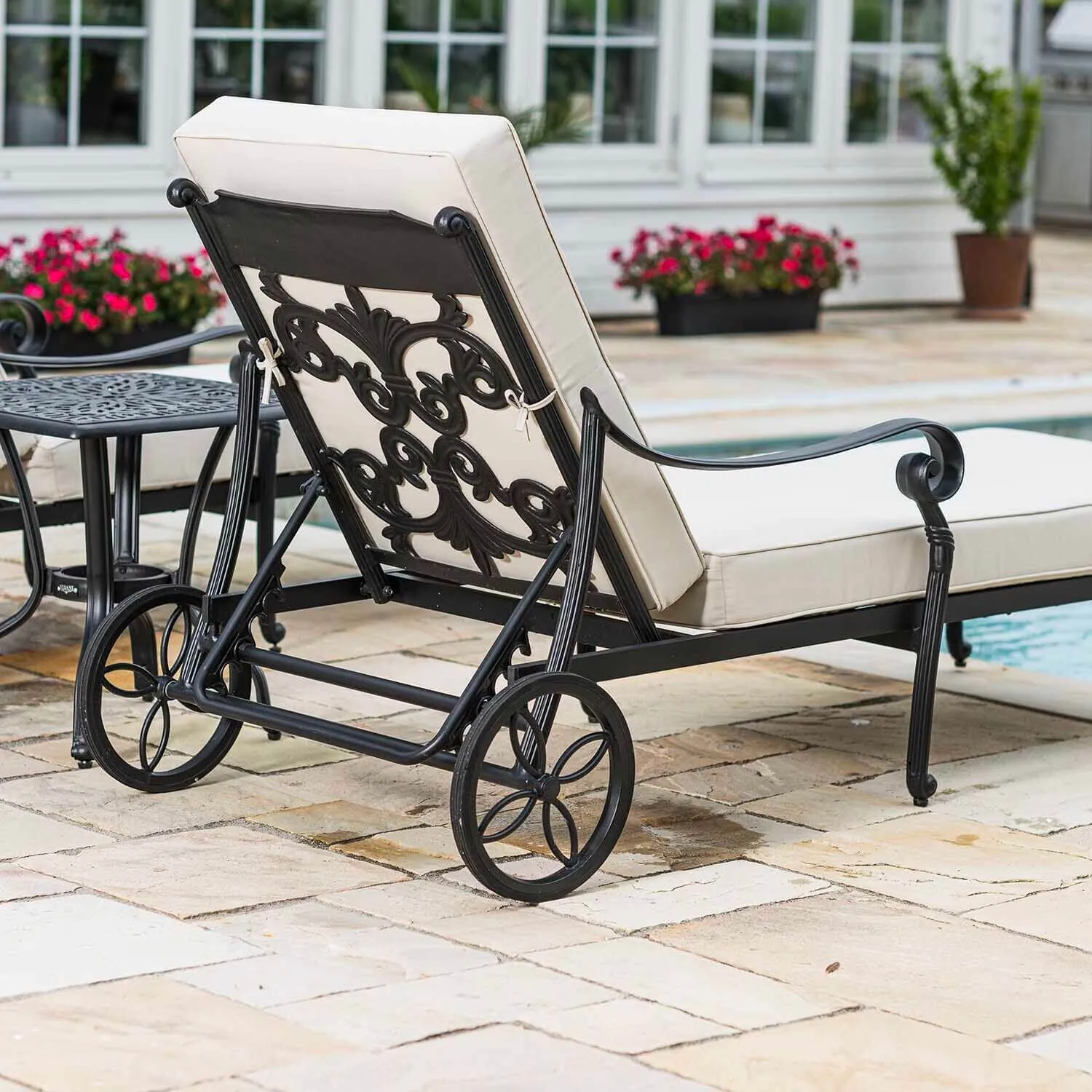 2-Pack Solsängar med Bord - Toscana