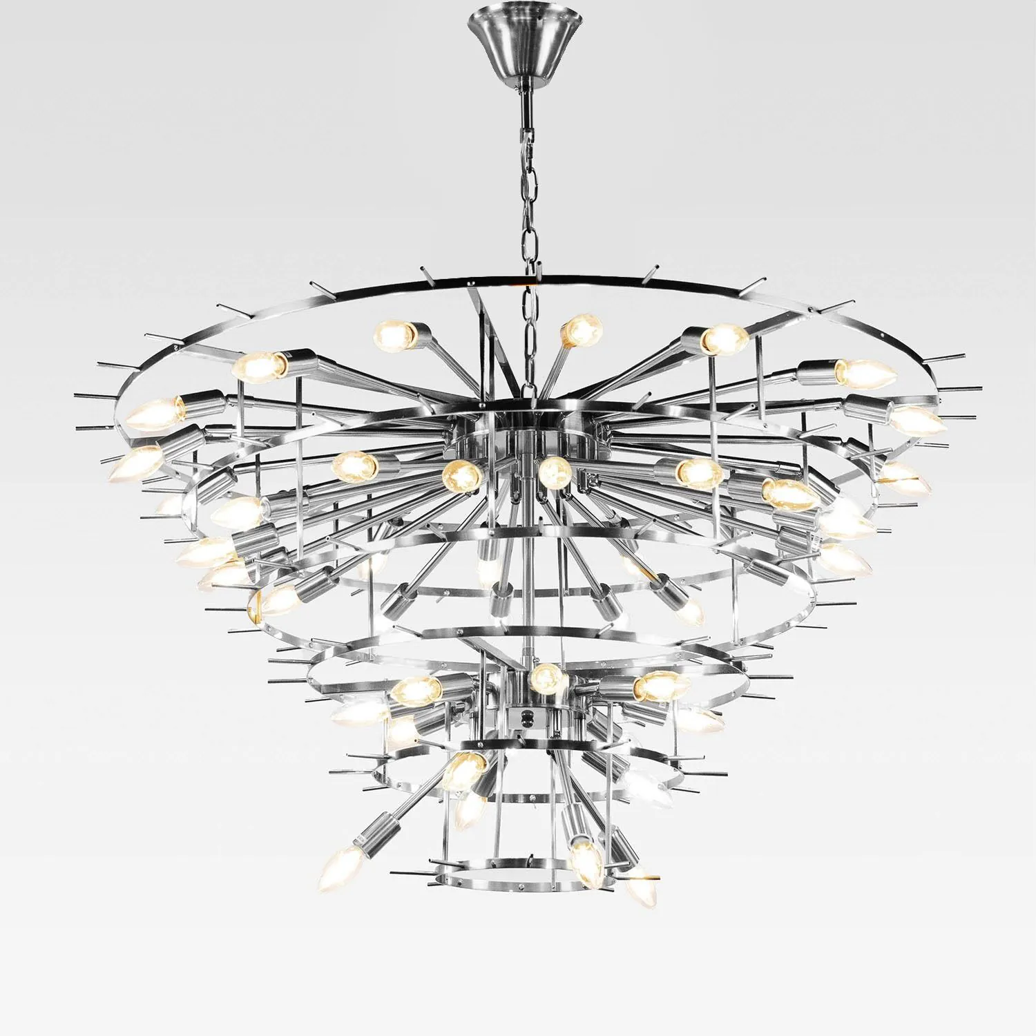 Takkrona Ø110xH90cm Marmor/Krom - Trieste