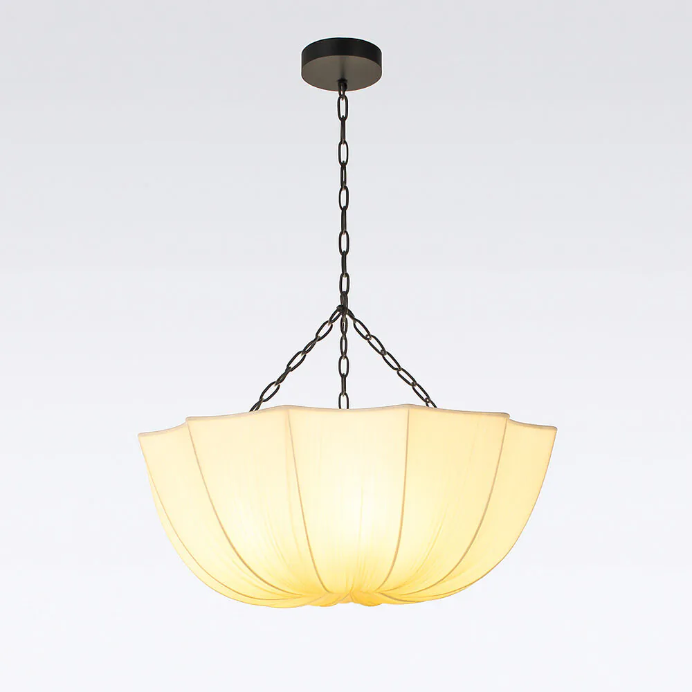 Taklampa Tyg Ø55cm - Osaka