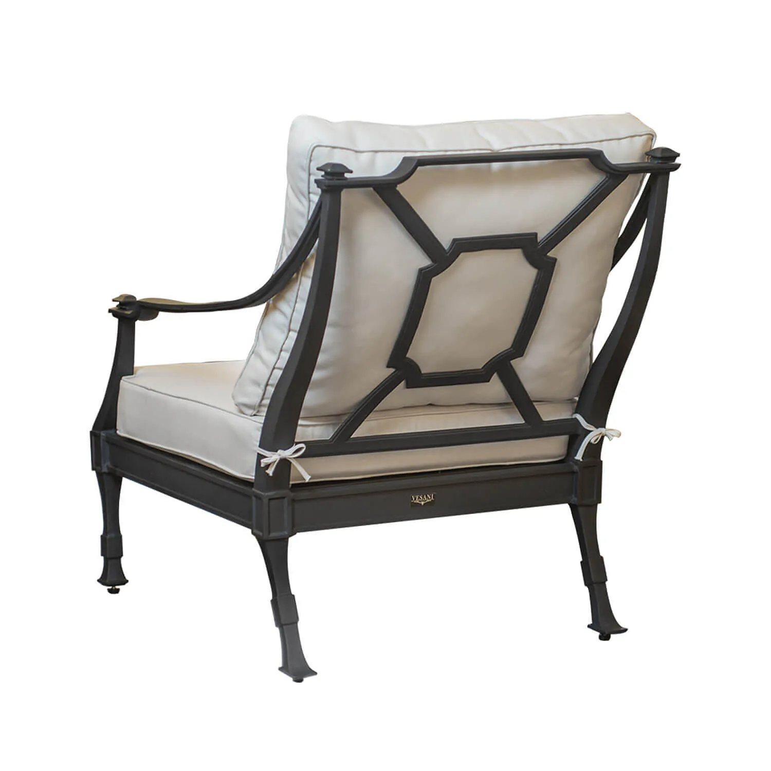 Loungefåtölj Svart 2-pack Aluminium St Tropez
