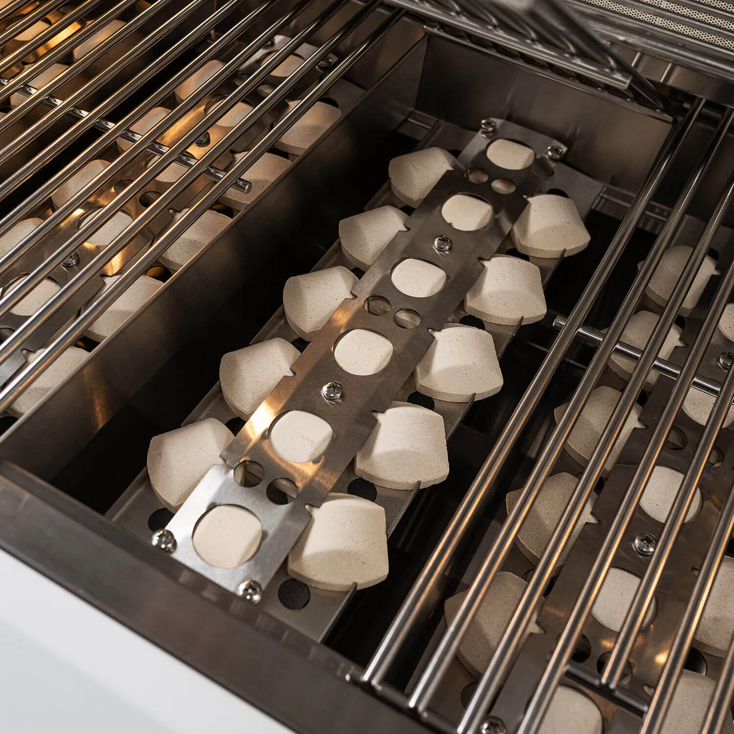 Gasolgrill Vit Rostfritt Stål 162cm - Monte Carlo