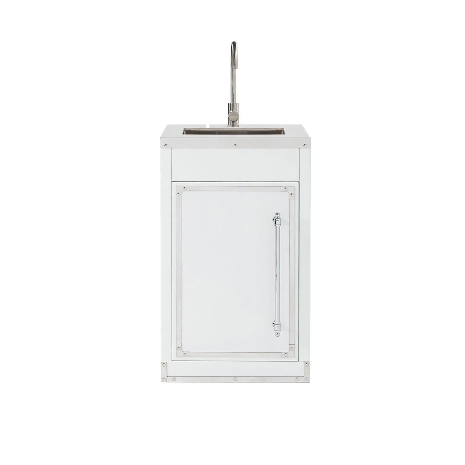 Utekök Modul Vask & Blandare 55cm Vit - Monte Carlo