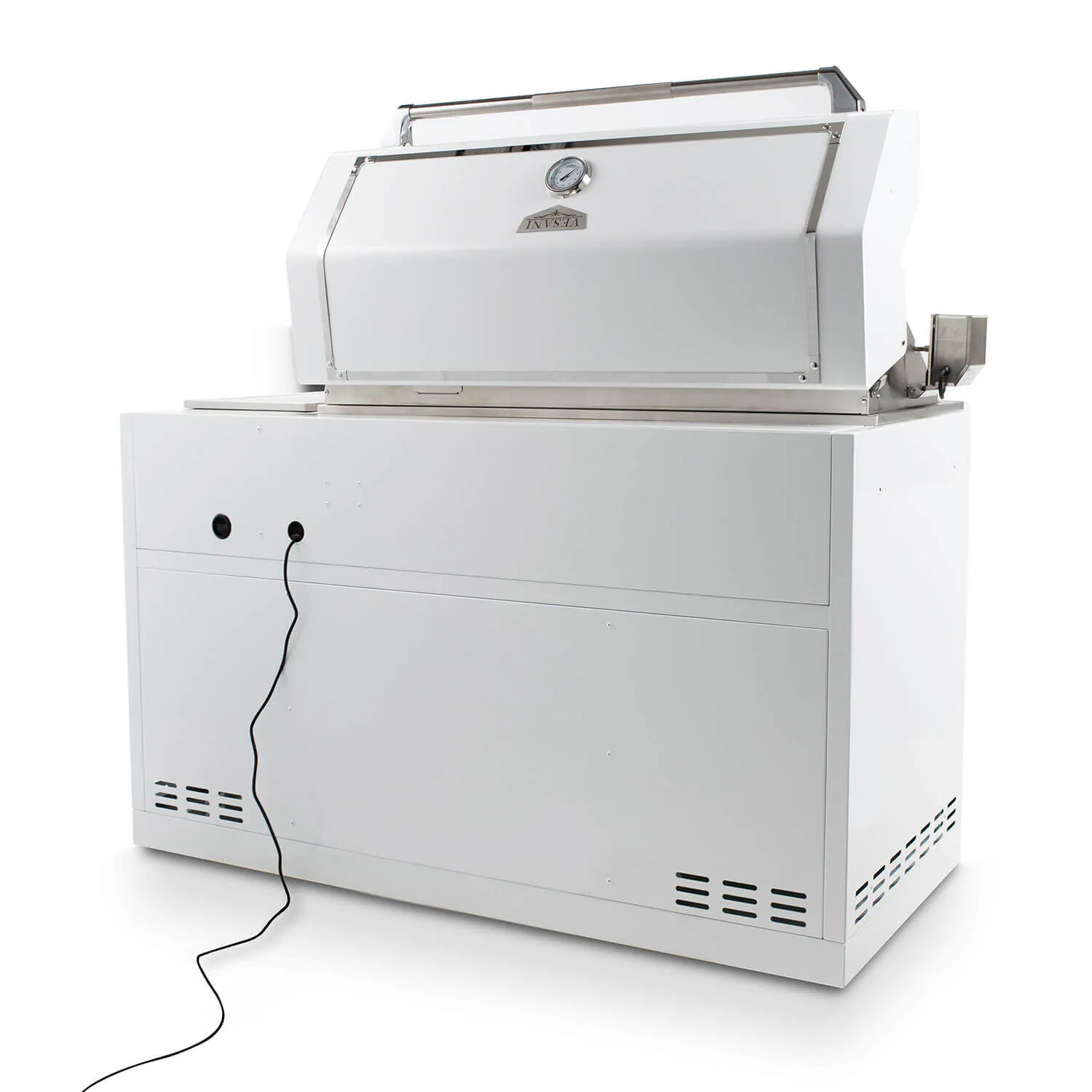 Gasolgrill Vit Rostfritt Stål 162cm - Monte Carlo