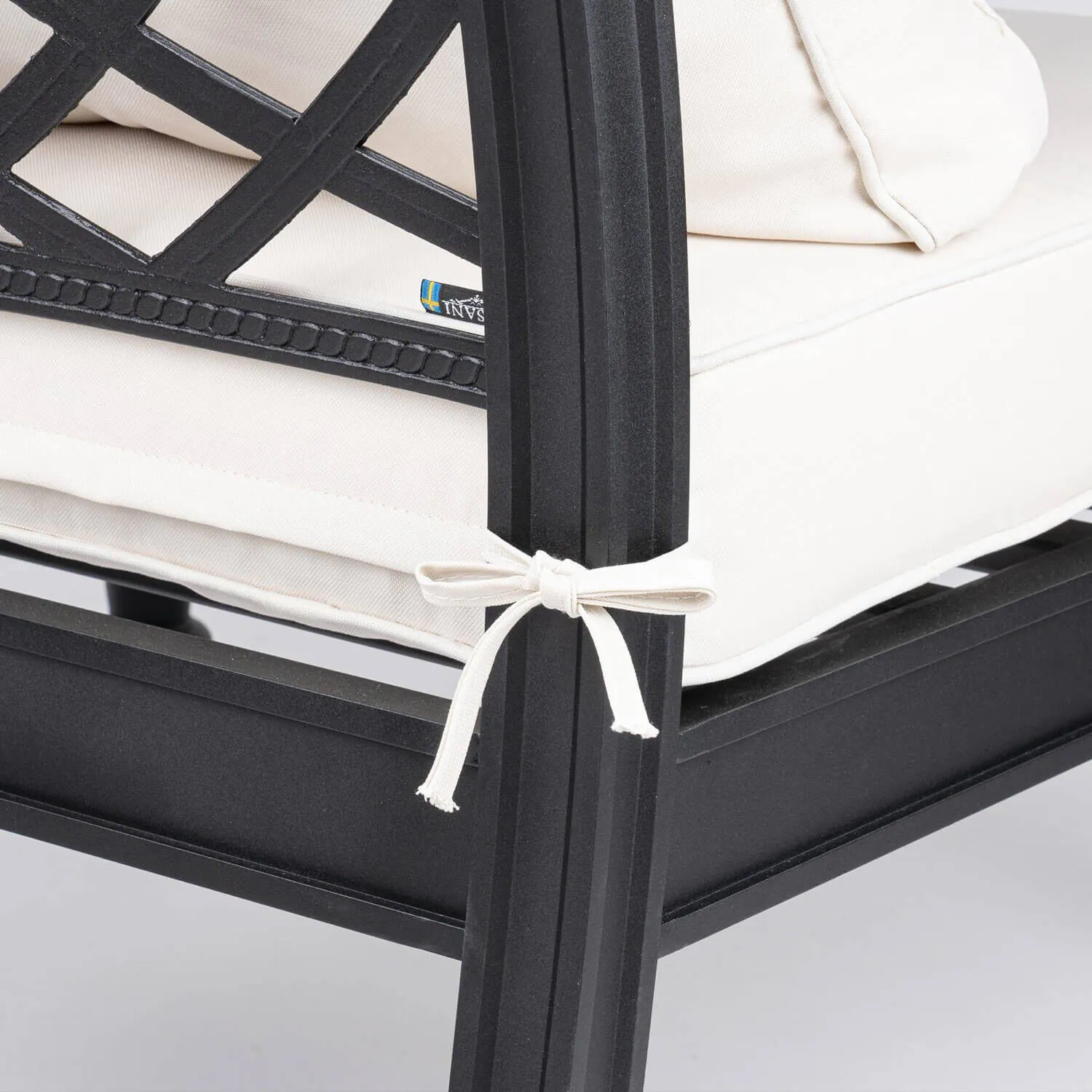 Loungeset Svart Aluminium 5-pers - Florence