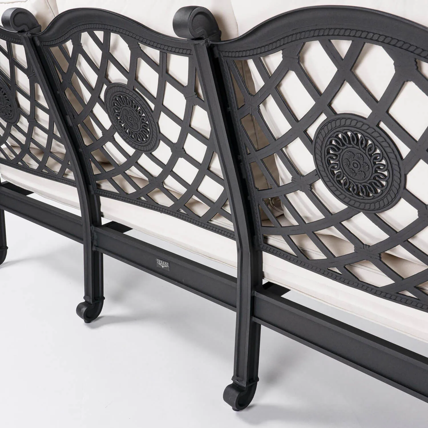 Loungeset Svart Aluminium 5-pers - Florence