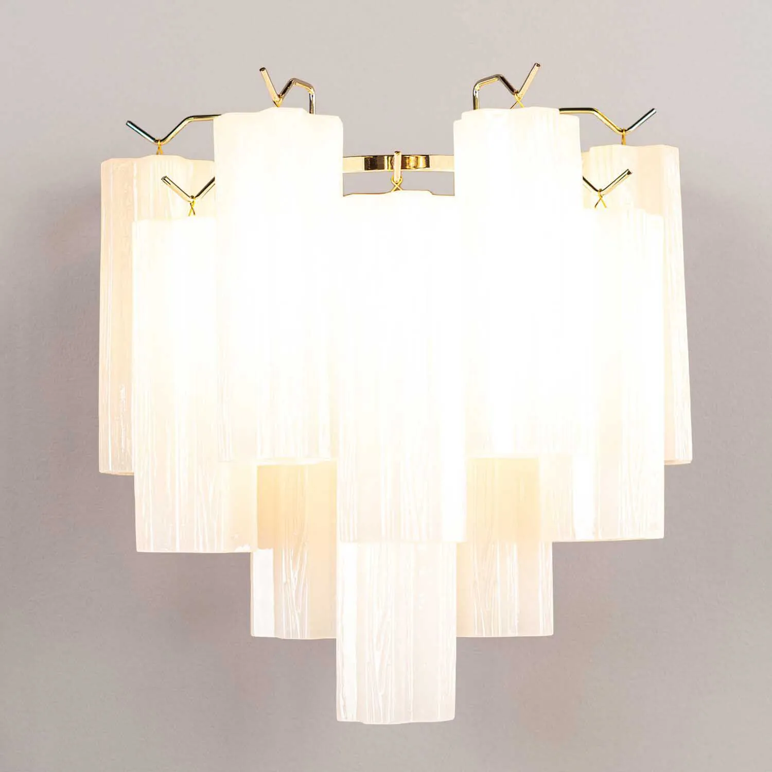 Vägglampa Kristall Opal/Krom - Cagliari