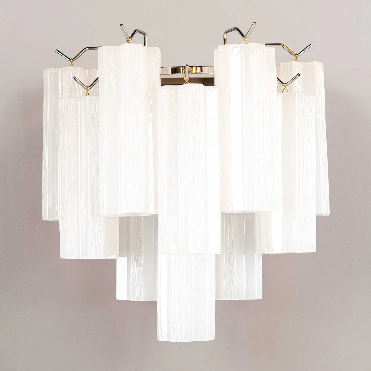 Vägglampa Kristall Opal/Krom - Cagliari