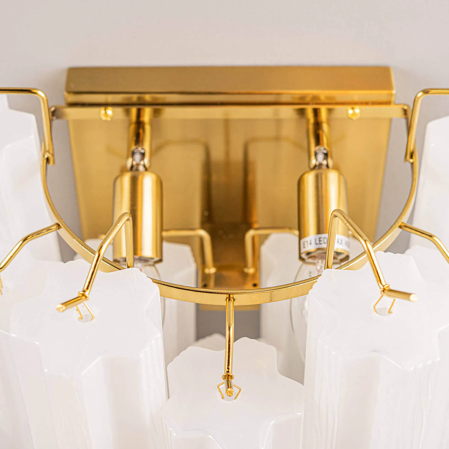 Vägglampa Kristall Opal/Mässing - Cagliari