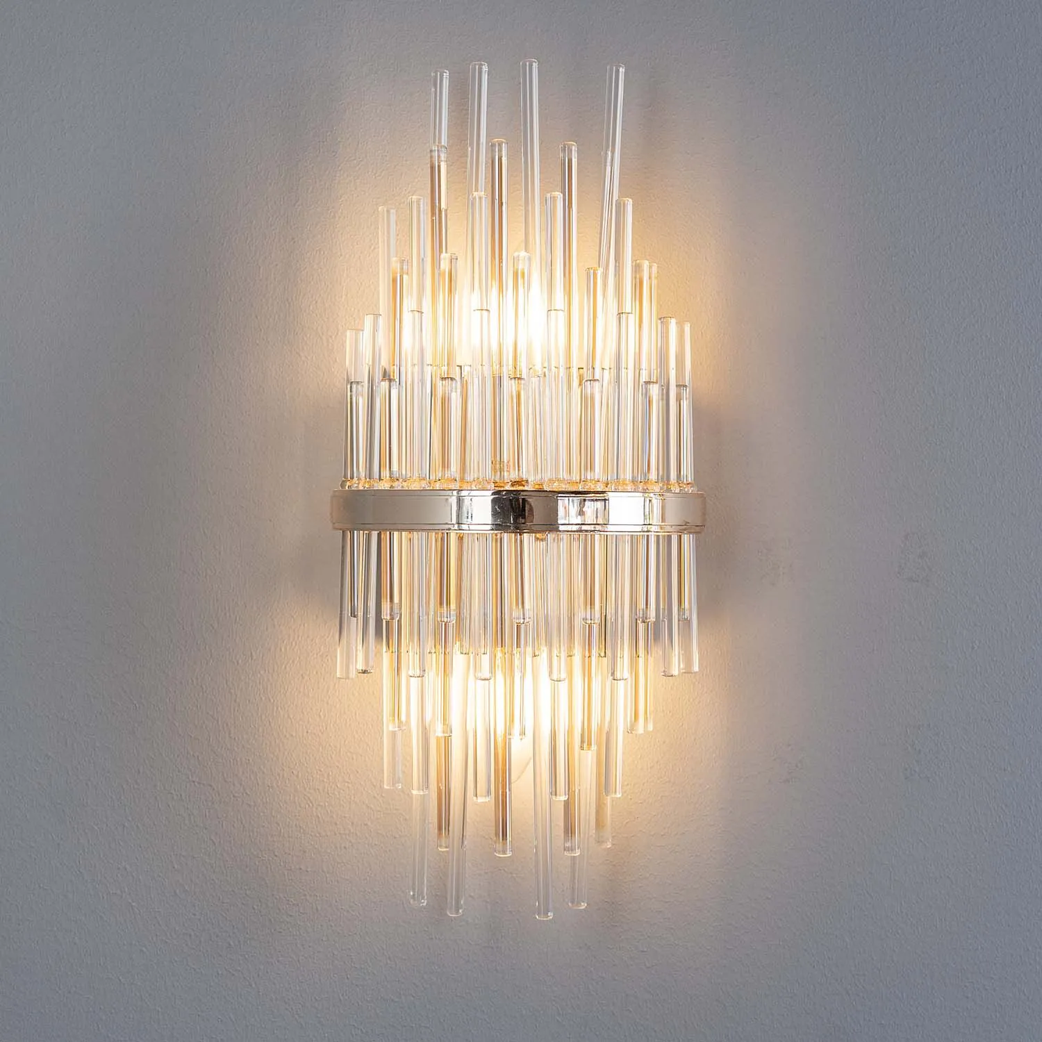 Kristall Vägglampa Krakow Guld H43cm