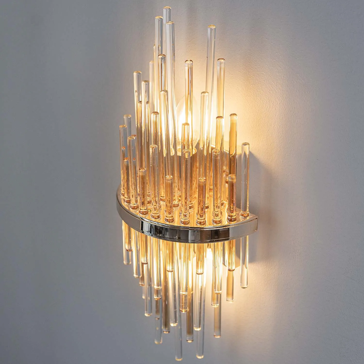 Kristall Vägglampa Krakow Guld H43cm