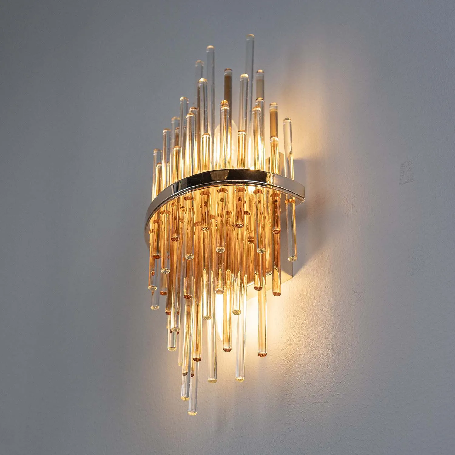 Kristall Vägglampa Krakow Guld H43cm