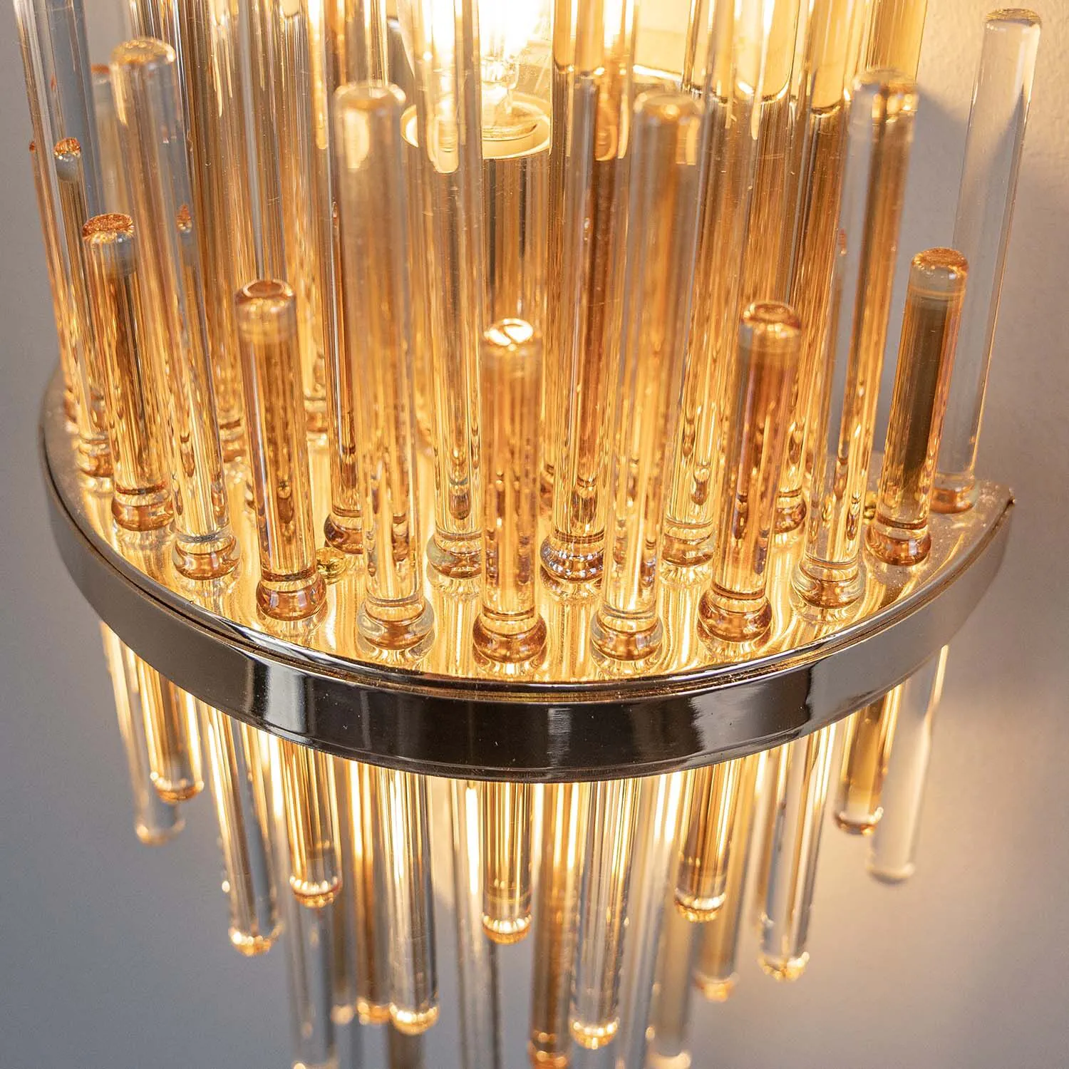 Kristall Vägglampa Krakow Guld H43cm