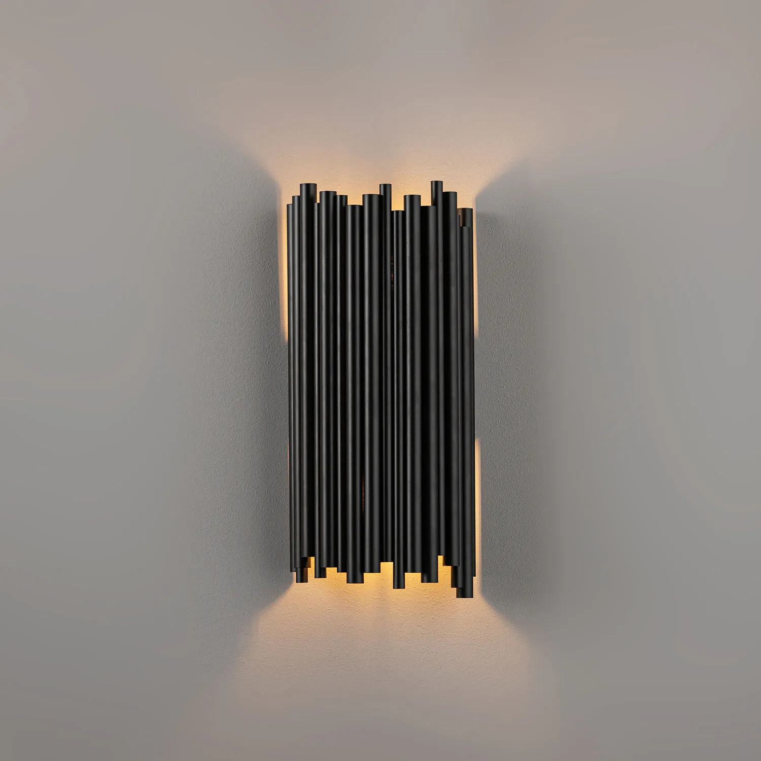 Vägglampa Svart H40cm - Monaco