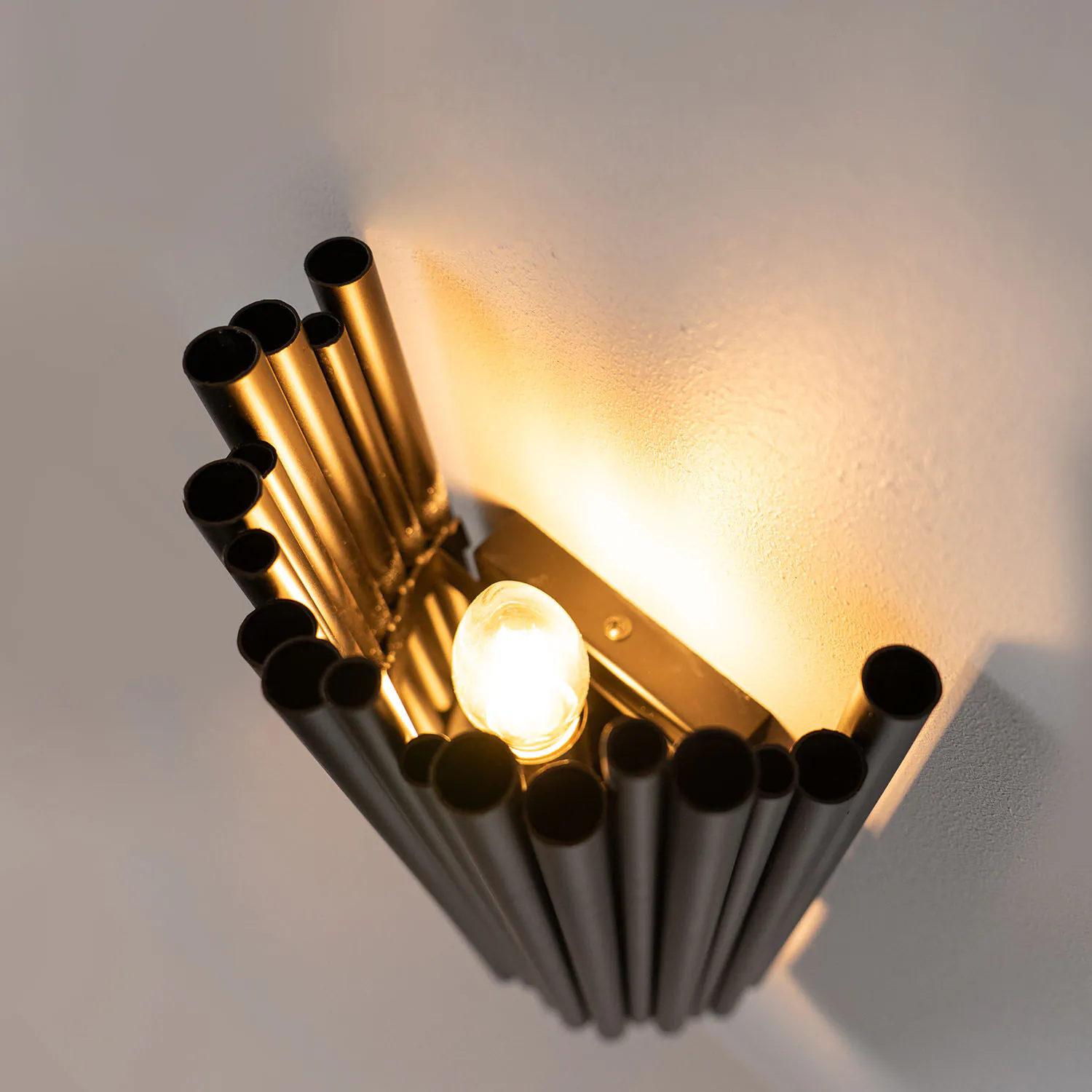Vägglampa Svart H40cm - Monaco