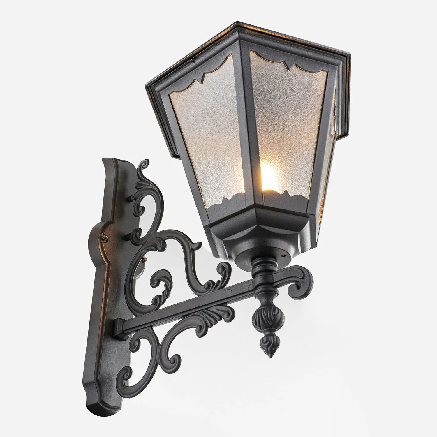 Vägglampa Utomhus Gammaldags Svart Ø33cm - Buckingham