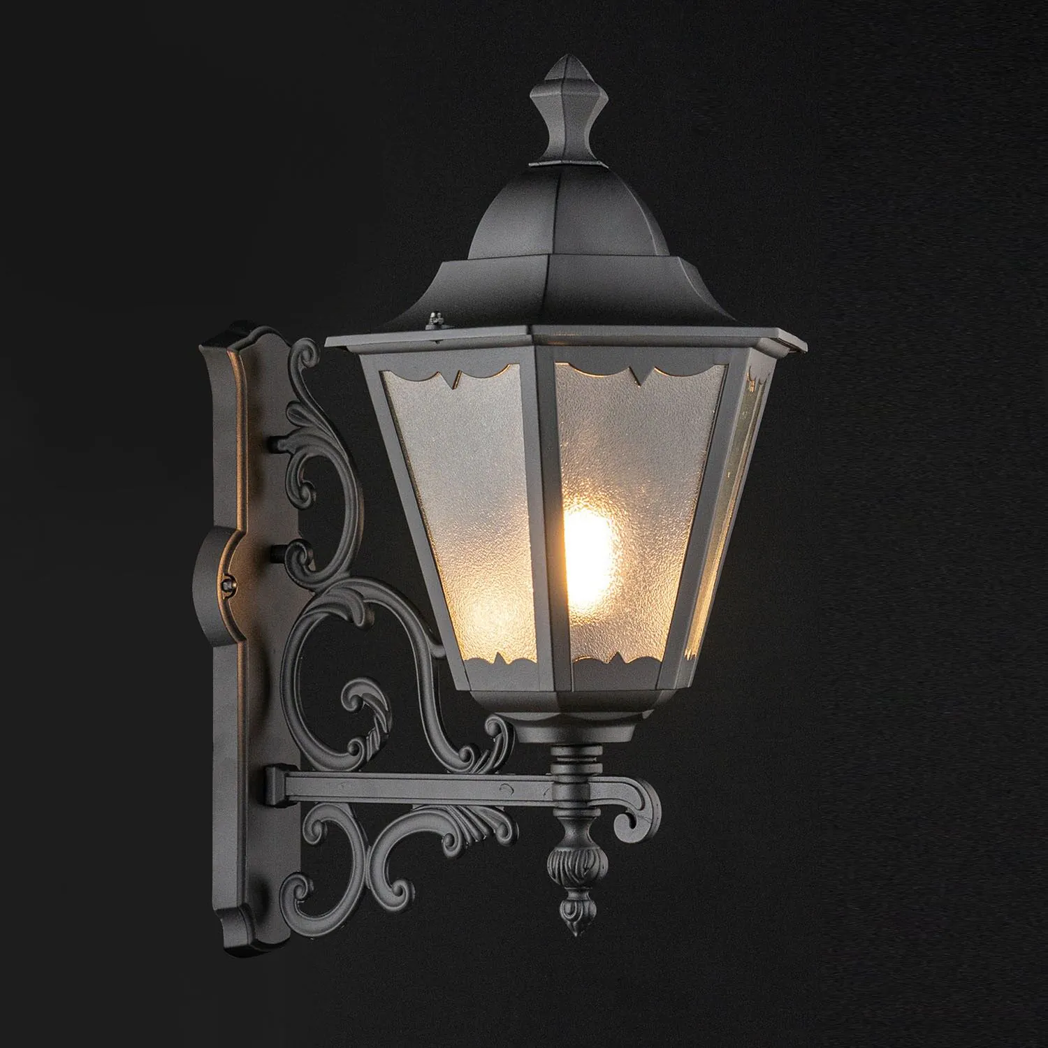 Vägglampa Utomhus Gammaldags Svart Ø33cm - Buckingham