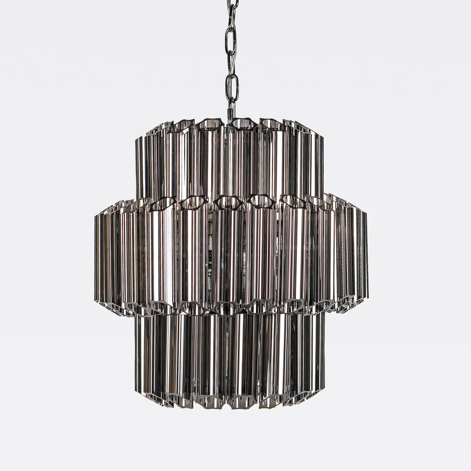 Kristallkrona Ø44cm Svart/Krom - Verona