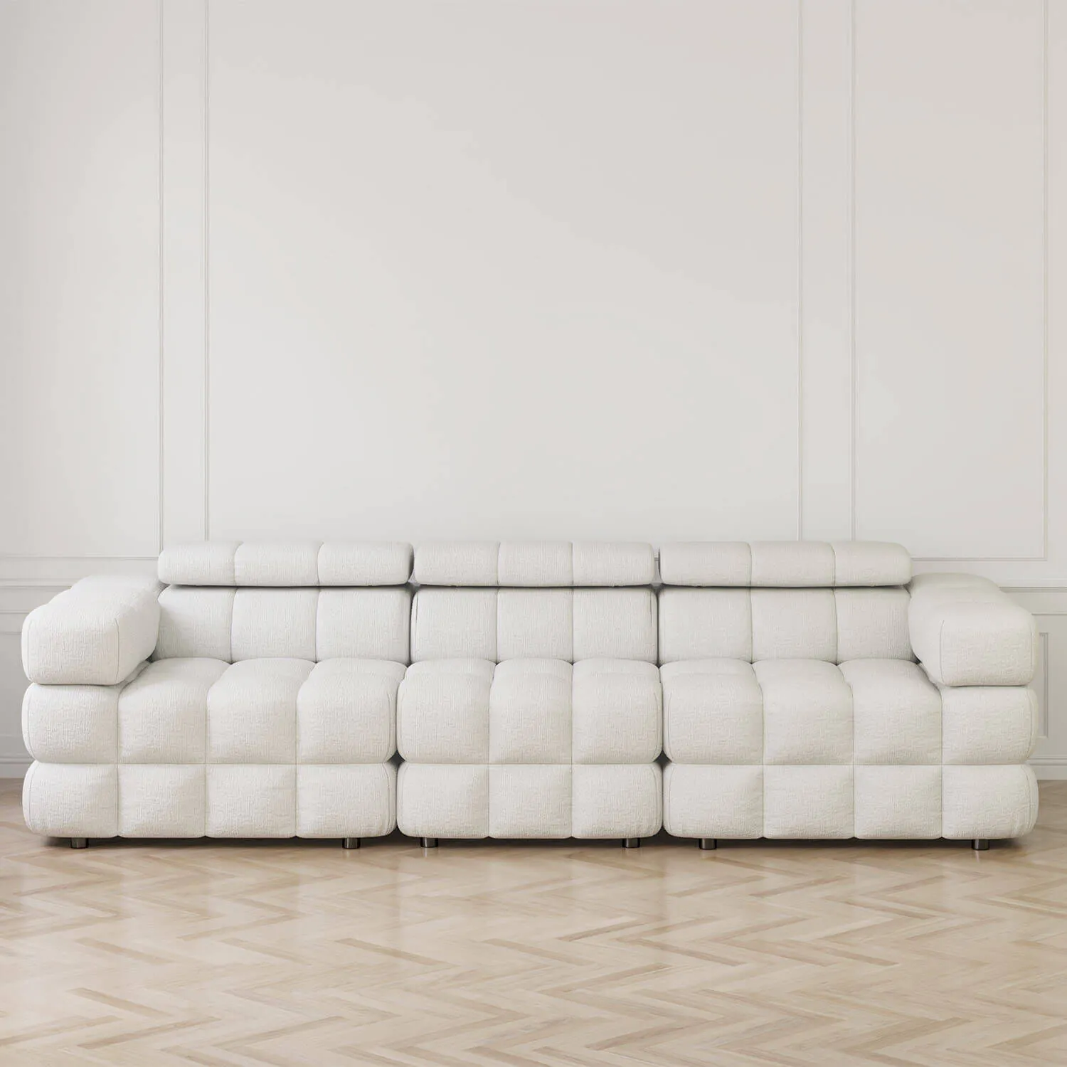 Soffa 3-sits 285cm Vit  - Paris