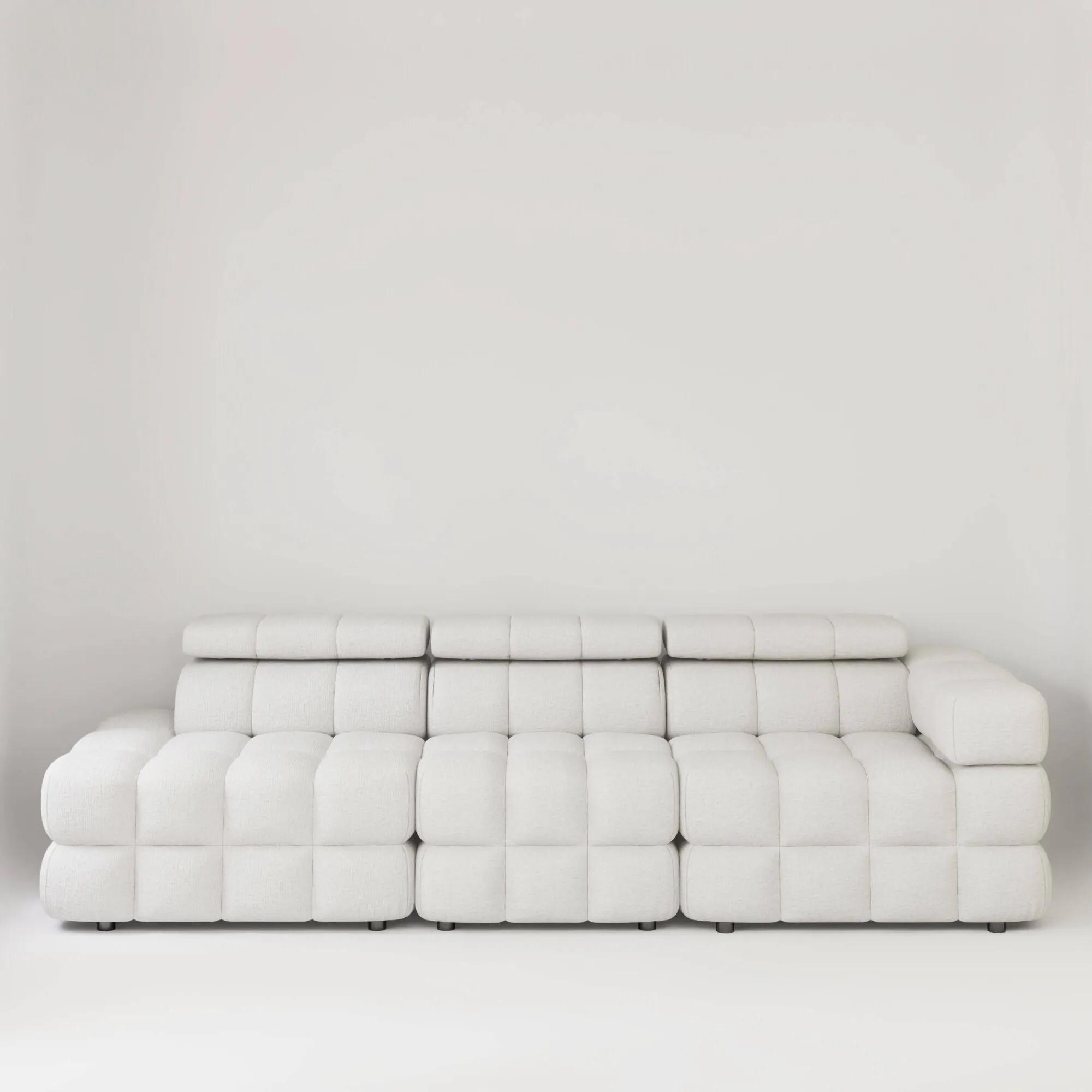 Soffa 3-sits 288cm Vit Armstöd Höger - Paris