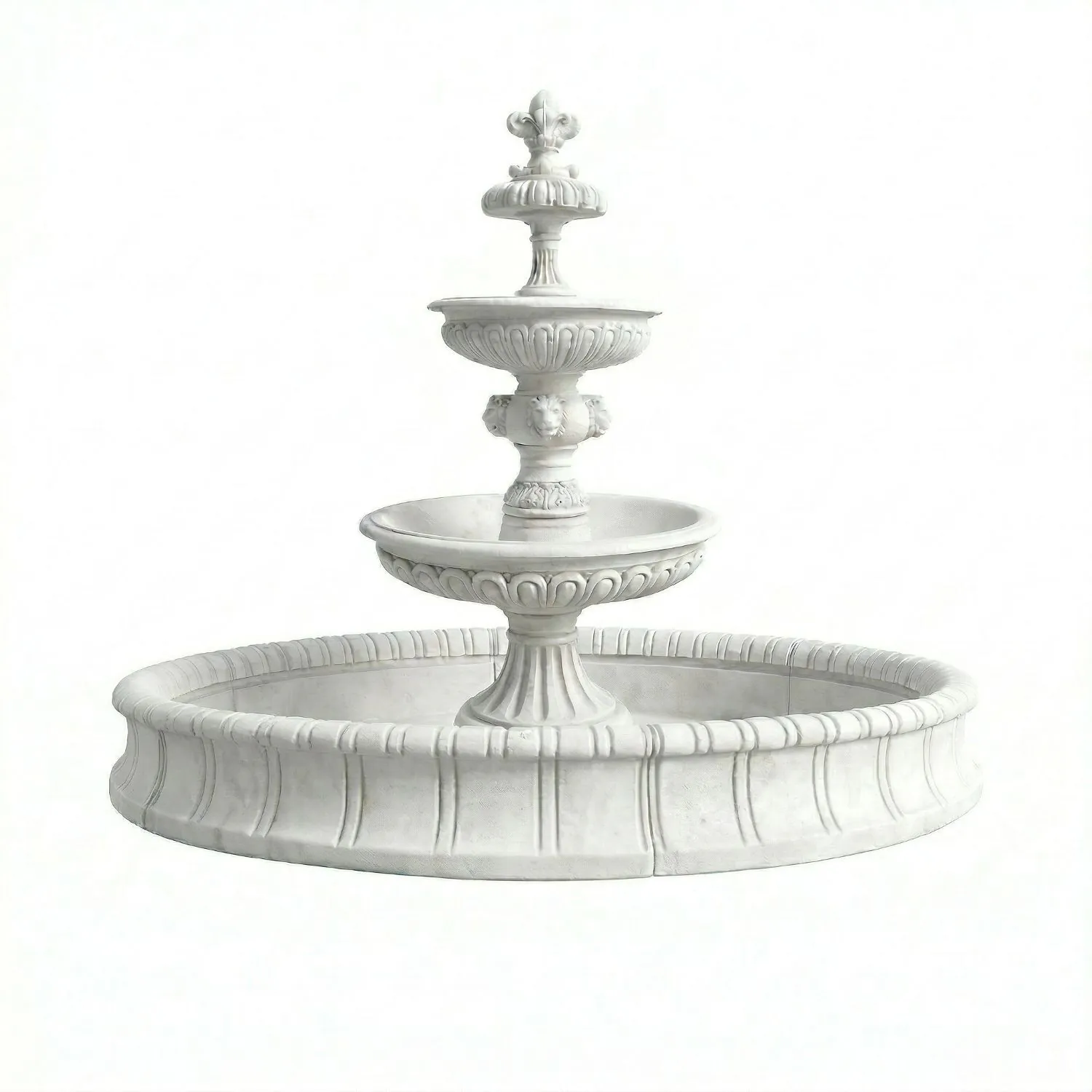 Stor Fontän Med Bassäng Ø280xH280cm - Versailles