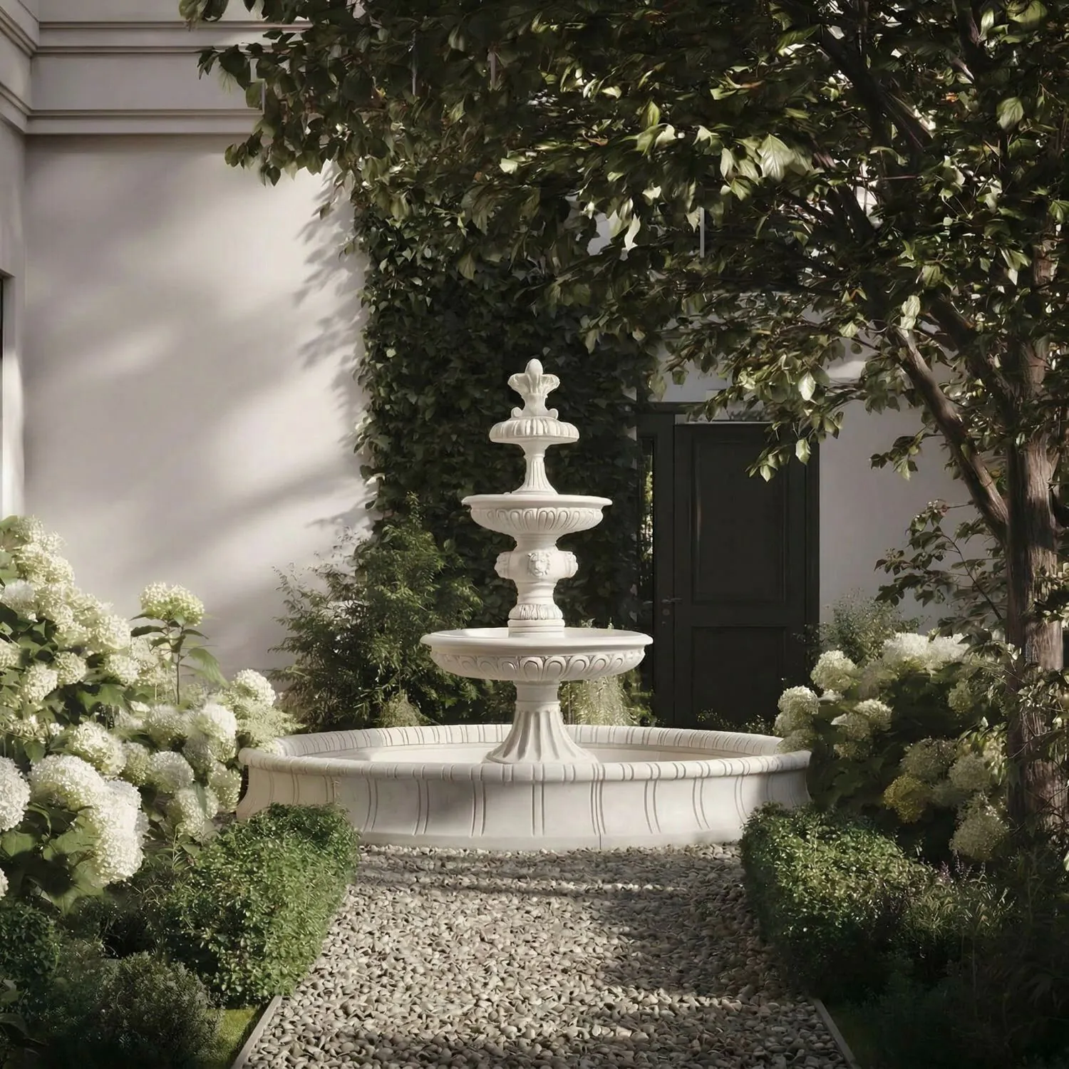 Stor Fontän Med Bassäng Ø280xH280cm - Versailles