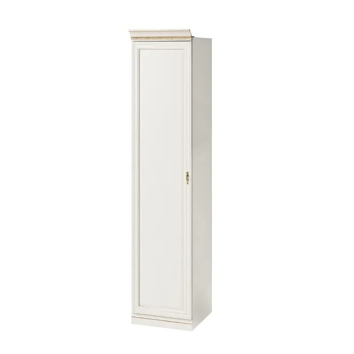 Vit Garderobsmodul 1D-07 Vänster Panel - Monte Carlo