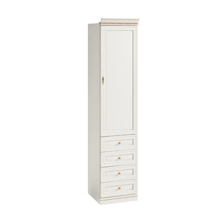 Vit Garderobsmodul 1D-08 Panel Höger - Monte Carlo