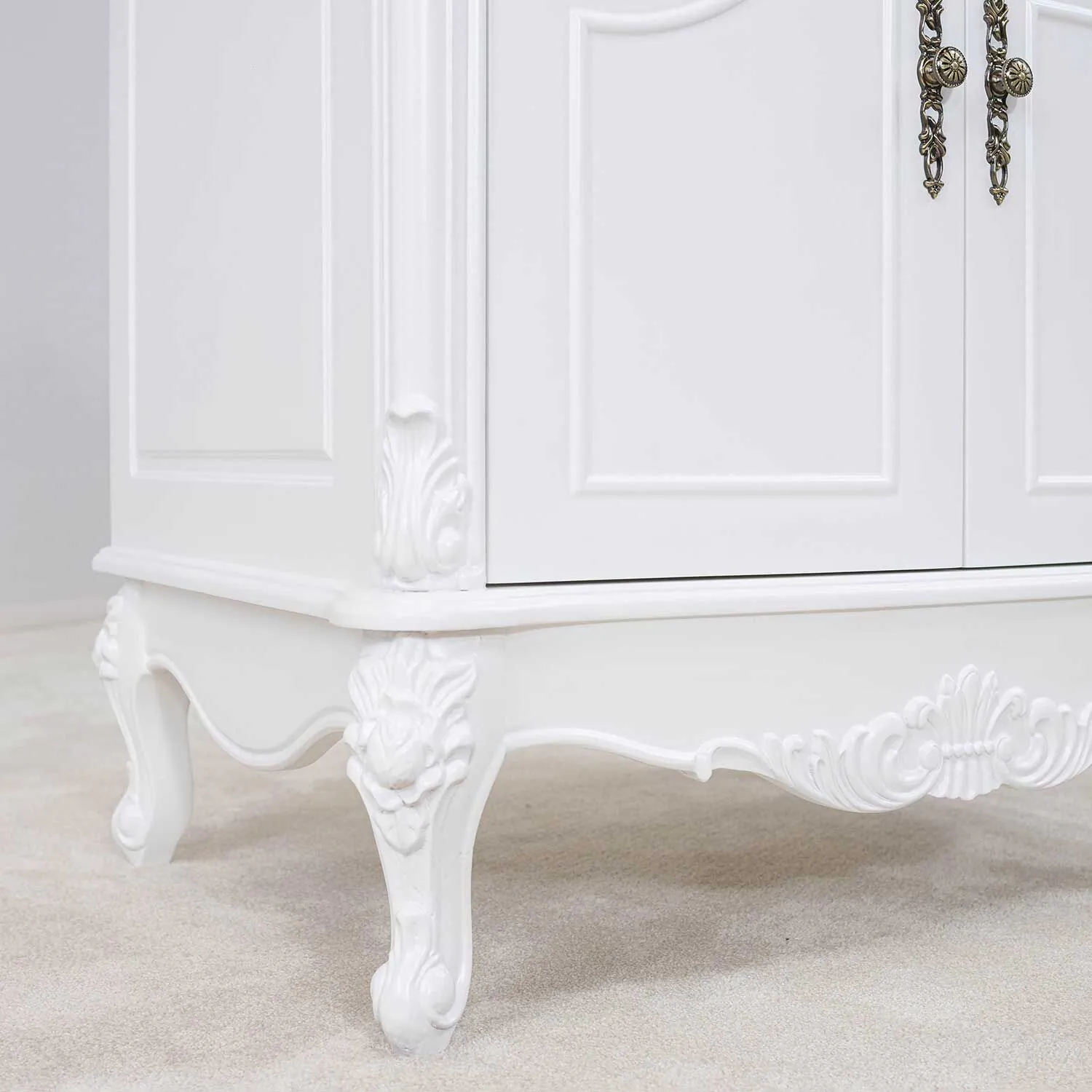 Kommod Badrum 80cm Ottawa Vit - Vit Marmor