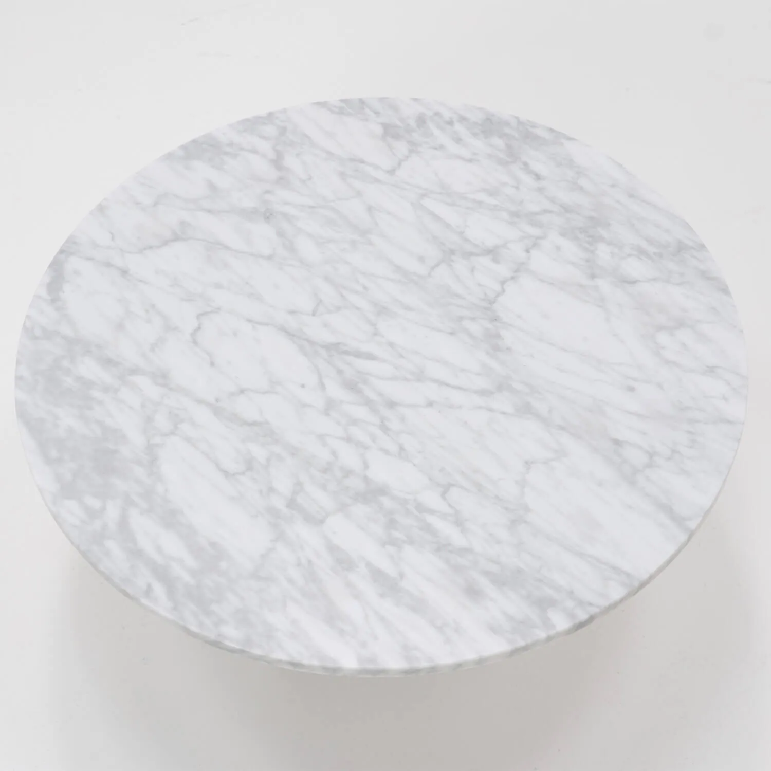 Soffbord Ø80cm Vit Marmor - Matisse