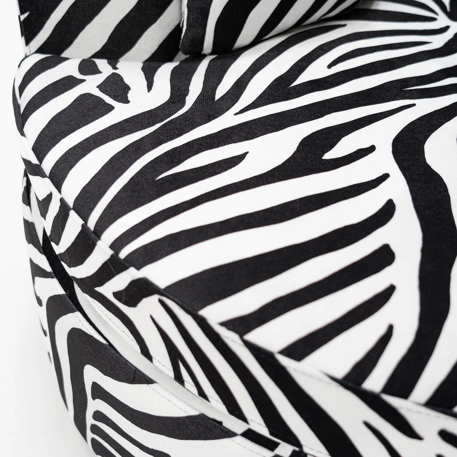 Fåtölj Svart Zebra Snurrbar - Westminster