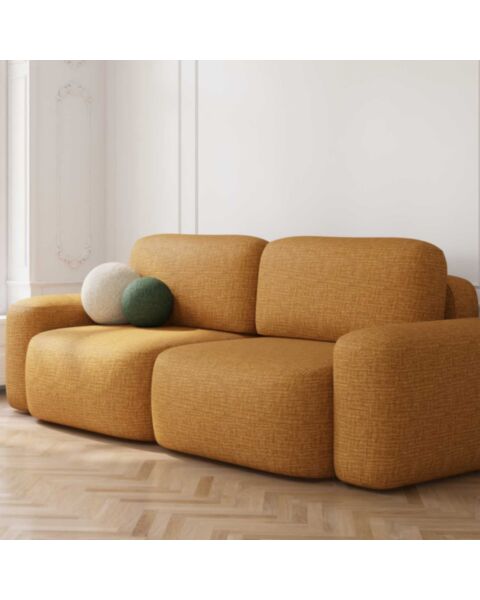 Soffa 3-sits 253cm Gul - Huntington