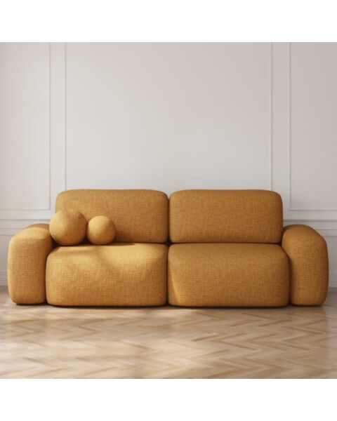 Soffa 3-sits 253cm Gul - Huntington