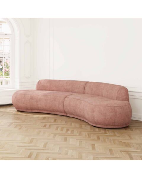 Soffa 3-sits XL 350cm Rosa - Bel Air