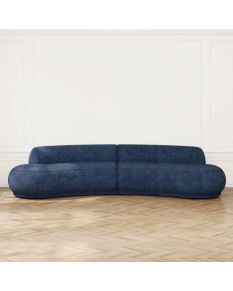 Soffa 3-sits XL 350cm Blå - Bel Air