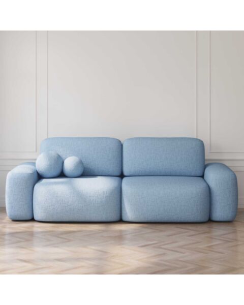 Soffa 3-sits 253cm Ljusblå - Huntington