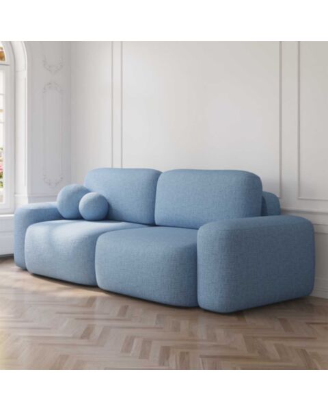 Soffa 3-sits 253cm Ljusblå - Huntington
