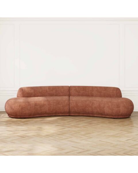 Soffa 3-sits XL 350cm Rostr&ouml;d - Bel Air