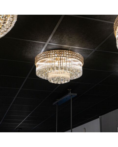 Plafond Kristall Marbella Guld Ø 60cm