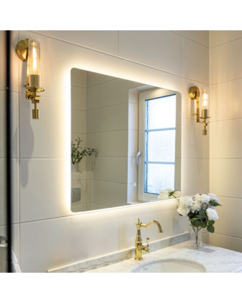 Badrumsspegel LED 90x75