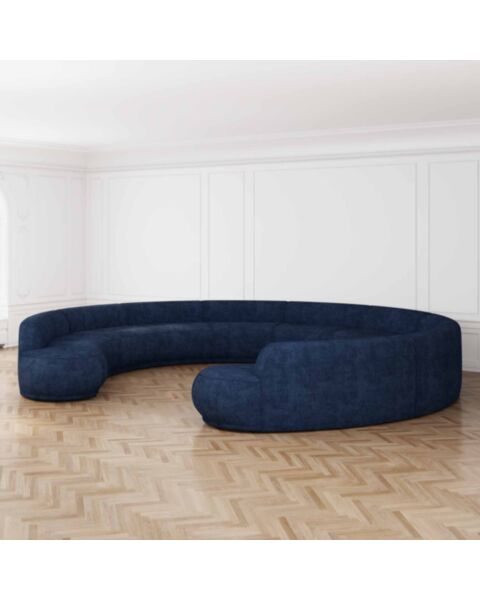 U-Modulsoffa 520cm Blå - Bel Air