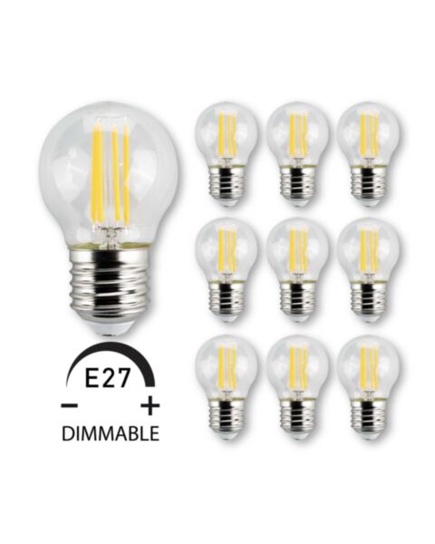 E27 LED Lampa 4W Rund 10P Dimbar