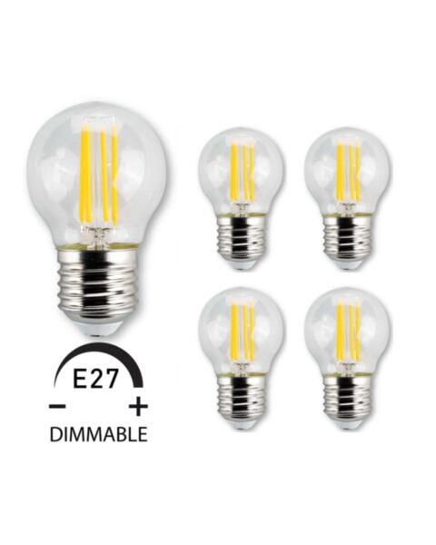 E27 LED Lampa 4W Rund 5P Dimbar