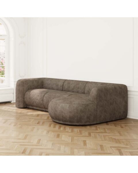 Divansoffa 294cm H&ouml;ger Brun - Bel Air