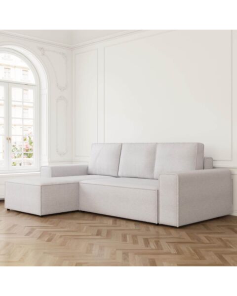 Bäddsoffa Divan Vänster 255cm Ivory - Sydney