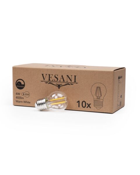 E27 LED Lampa 4W Rund 10P Dimbar