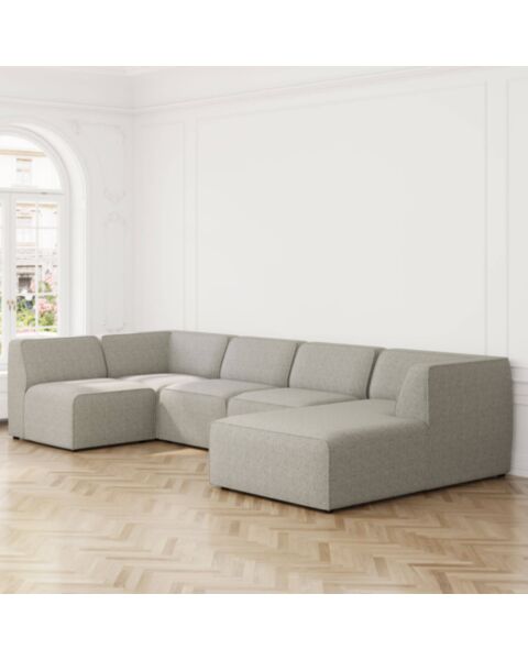 U-modulsoffa Höger 343cm Grå - London