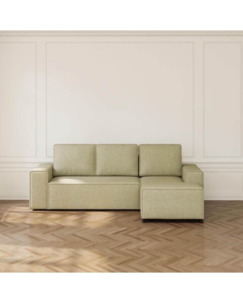 Bäddsoffa Divan Höger 255cm Grön - Sydney