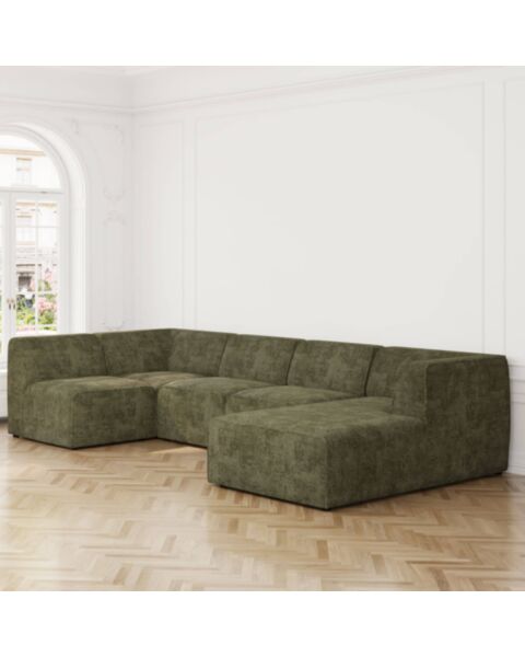 U-modulsoffa Höger 343cm Grön - London