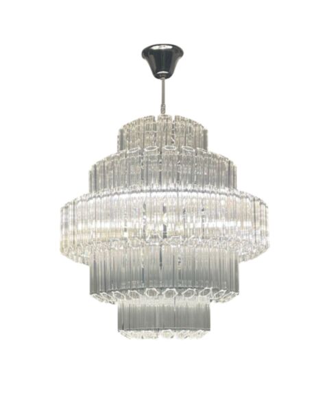 Kristallkrona Ø65cm Verona Krom