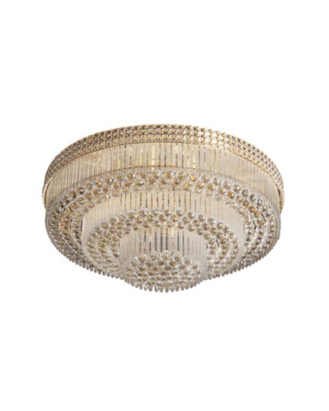 Stor Plafond Kristall Ø100cm Marbella Guld